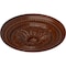 Ekena Millwork Chester Ceiling Medallion (Canopies up to 2 1/4"), 15 3/4"OD x 1 7/8"P, Burnished Mahogany Crackle CM15CHBMC - alternate 2